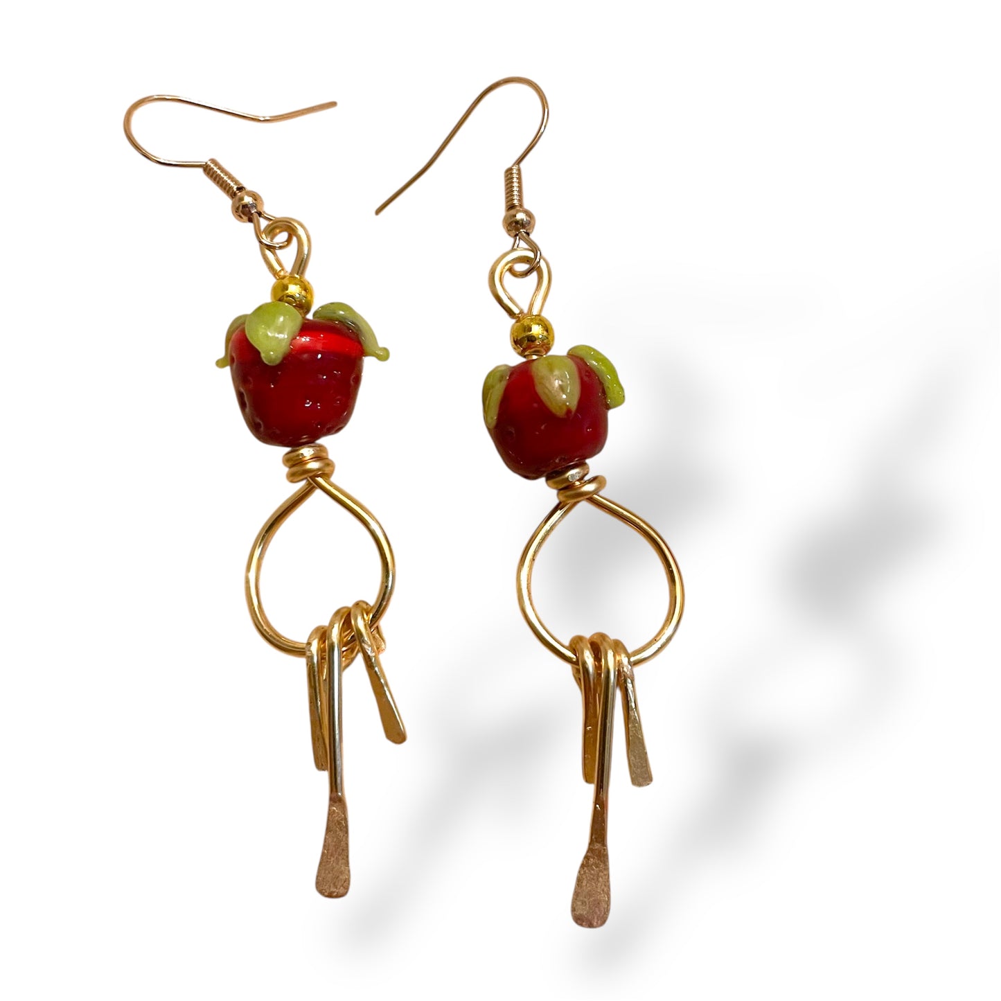 Strawberries- lampwork