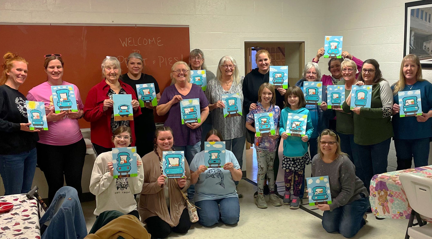 March Paint & Pies results