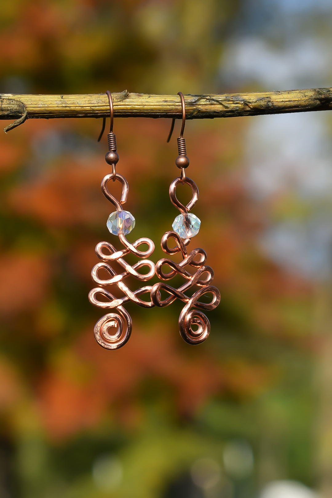 Copper Celtic trees
