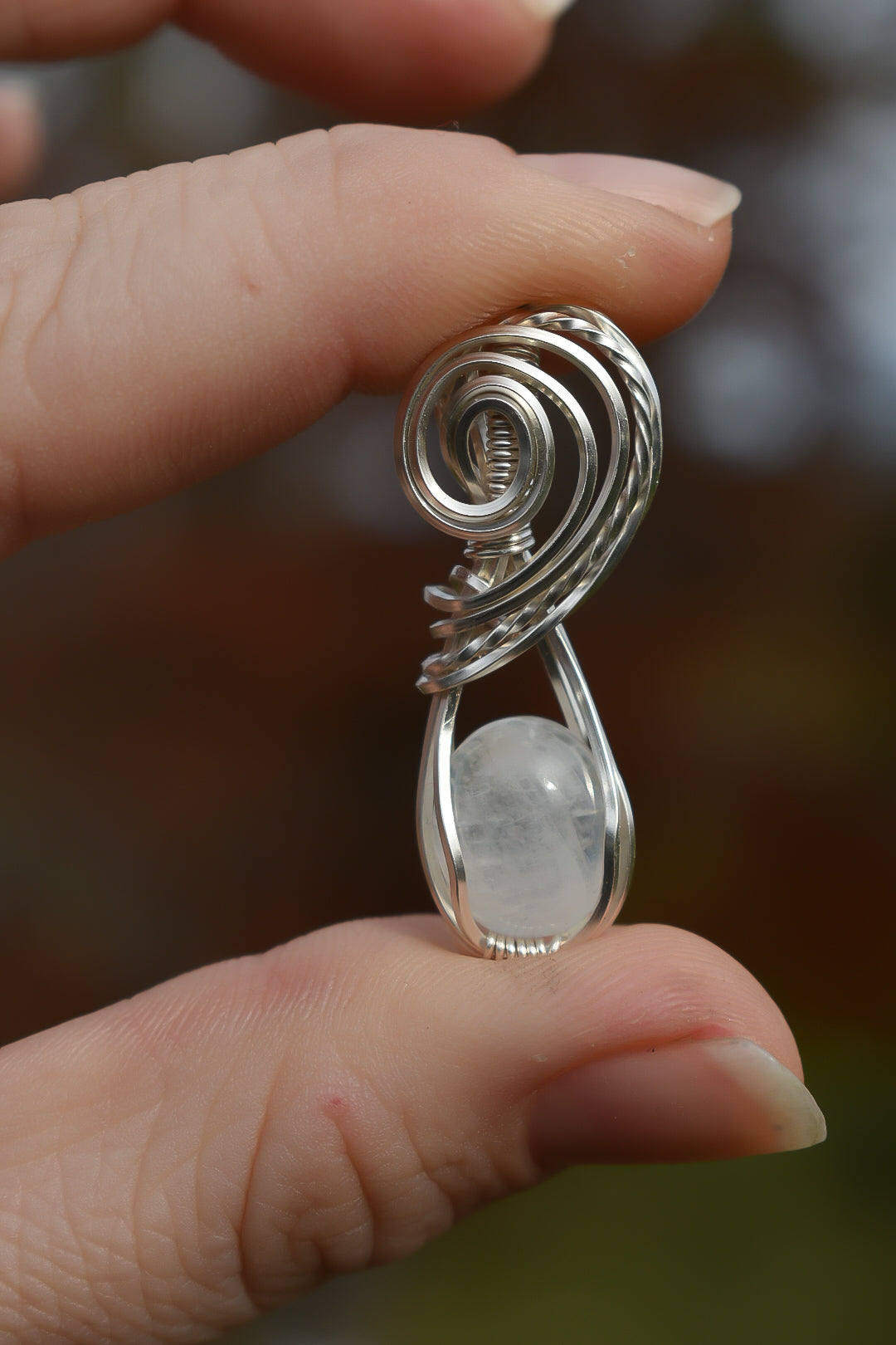 Silver Moonstone Mini
