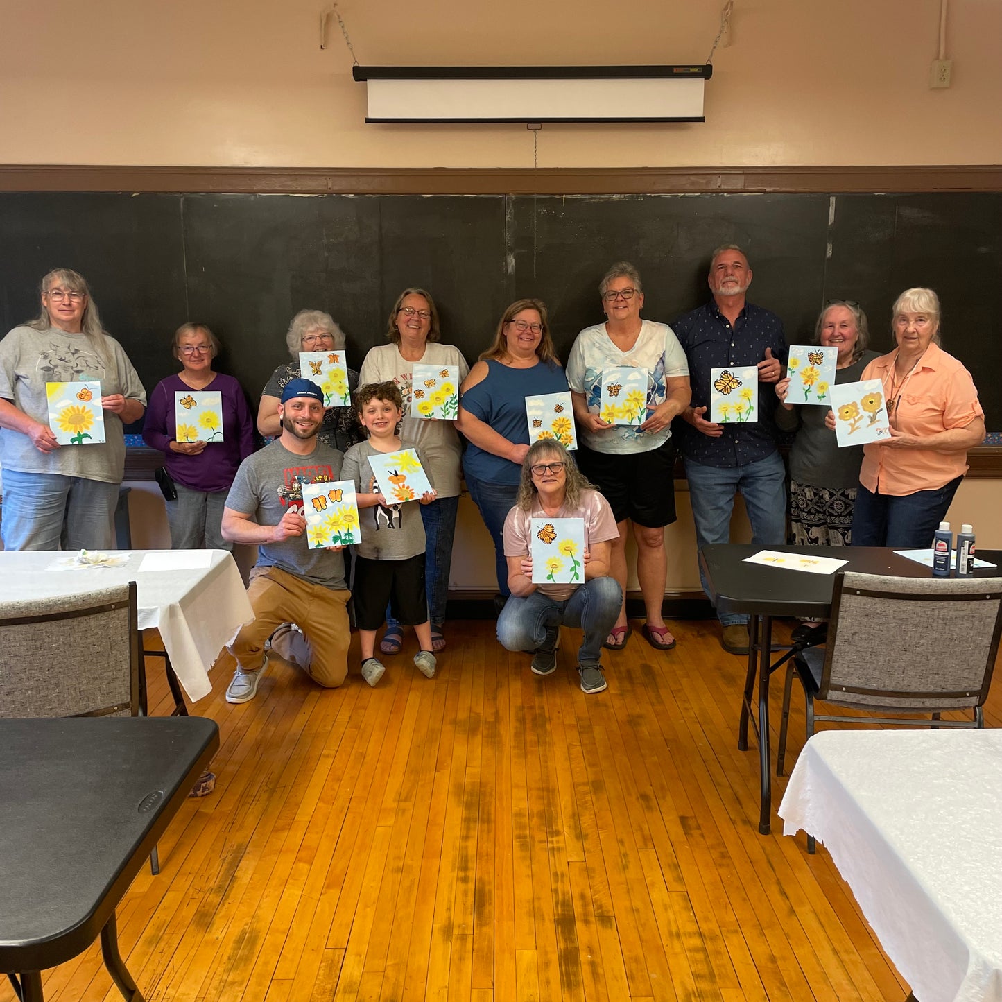 Brush techniques at Shade Community Center