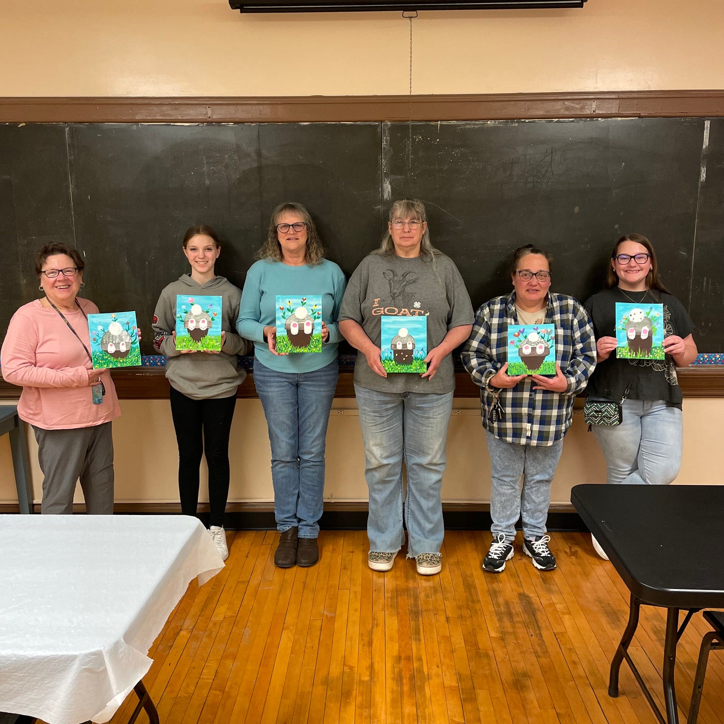 Easter paint at Shade Community Center results