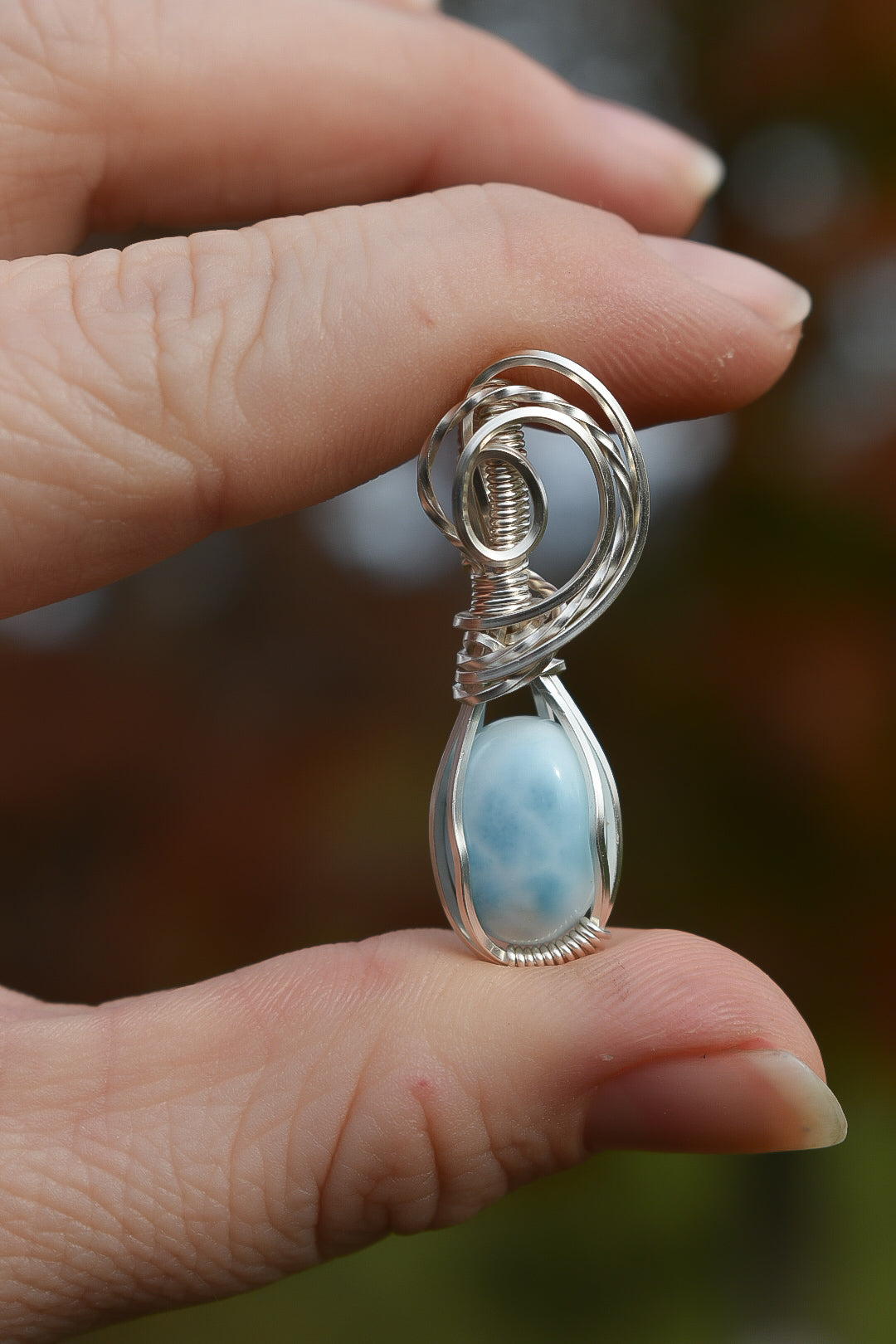 Silver Larimar Mini