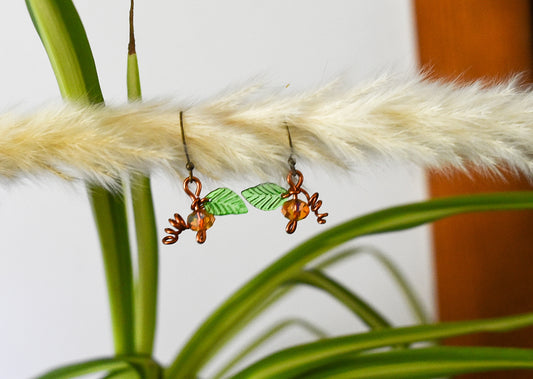Pumpkin mini earrings
