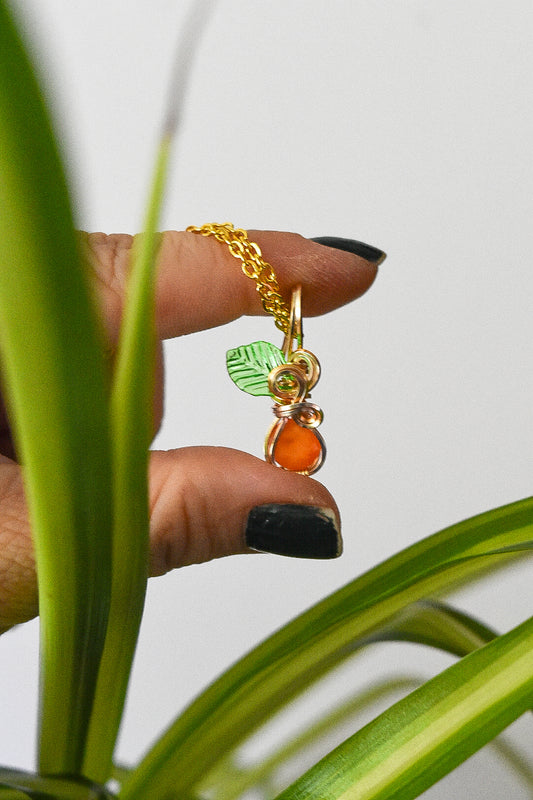 Golden Micro Agate Pumpkin