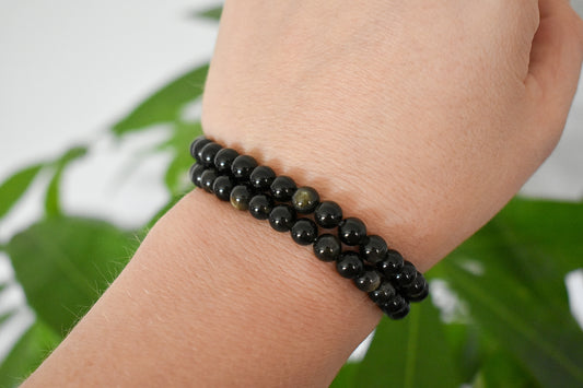 Gold obsidian