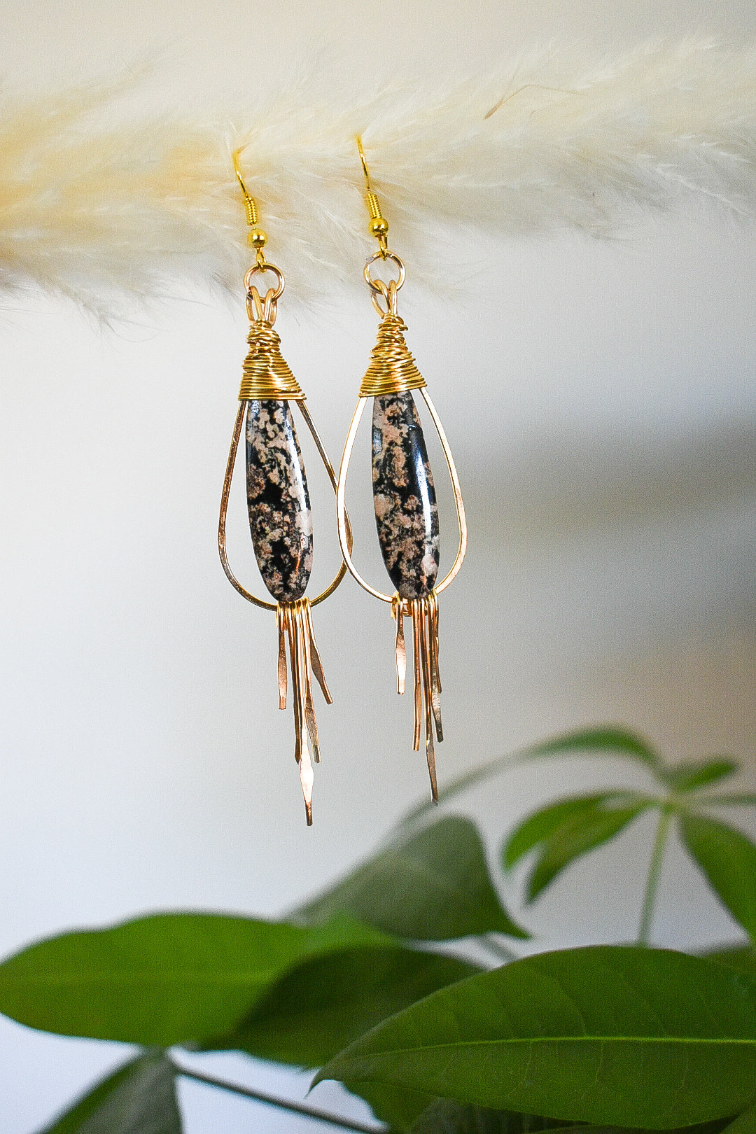 Golden Snowflake Jasper- extra long