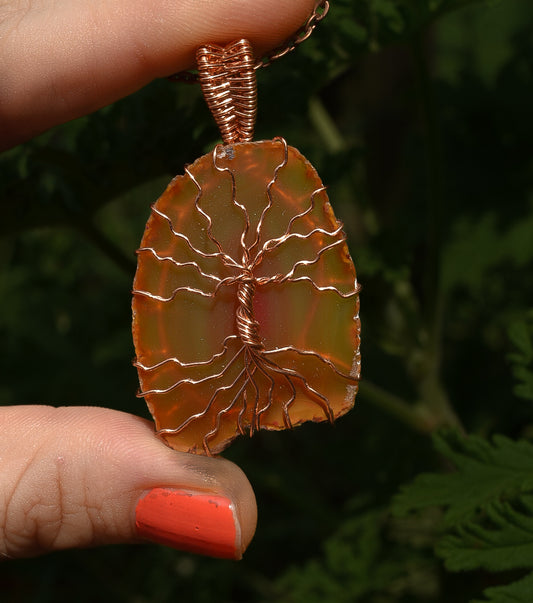 Dyed agate trees