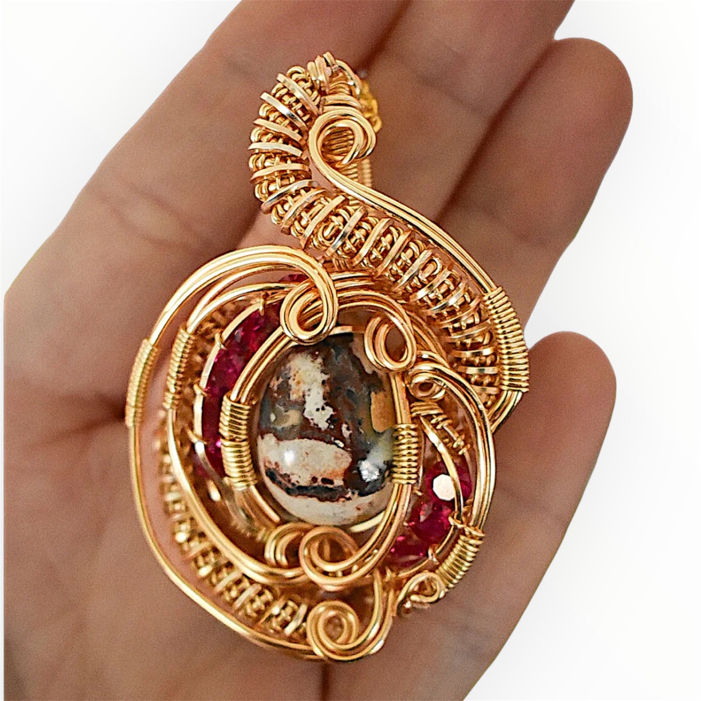 Mexican Fire Opal & Garnet