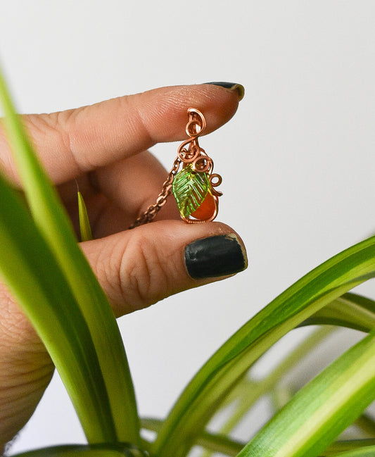 Copper Micro Agate Pumpkin
