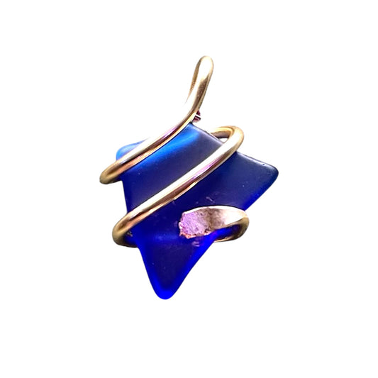 Dark Blue Sea Glass